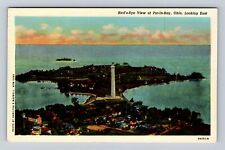 Put-in-the-Bay OH-Ohio, Birds Eye View over Bay, Antique Vintage Postcard picture