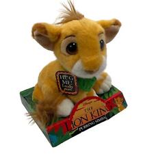Vintage Mattel 1993 Disney The Lion King Purring Simba Plush NOS In Box Tested picture