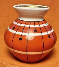 VTG Wallendorf Art Porcelain Decor Modernist Small Vase Crown W 1764 Germany picture