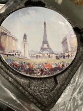 henri d arceau limoges plate “La Tour Eiffel”. French Hand Painted Plate. Limoge picture
