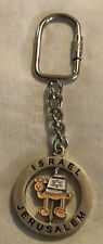 Cute Jerusalem Israel Spinning Keychain EUC picture