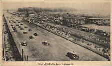 Auto Car Racing Indy 500 Indianapolis c1930s-40s Postcard picture