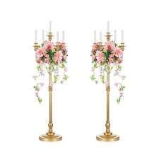 Sziqiqi Antique Floor Candelabra Centerpiece Tall Candle Candelabra for Taper... picture