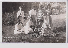 J Rich Real Photo Postcard RPPC - Women Cooking Outdoors One Minute Chop House picture