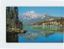 Postcard Pyramid Lake & Mountain Jasper Park Canada picture