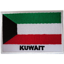 Kuwait Flag Patch Iron On Sew On Kuwaiti Embroidered Badge Embroidery Applique picture