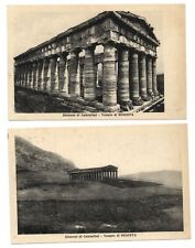 LOT OF 2 Trapani Italy Segesta Temple built 420s BC by Elymans unused postcards picture
