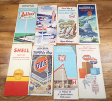 8-VTG 1960'S/70'S EAST COAST USA HIGHWAY/SERVICE STATION Road Maps picture