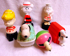 Peanuts Charlie Brown Snoopy Vintage Toys Figurines Avon Bottle + Hair Brush picture