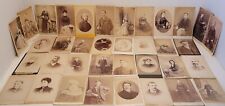 Huge Lot Of 35 CDV Photographs Portraits London England Great Britain History picture