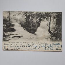 Falls Upper Lake Mt Holyoke College South Hadley Massachusetts Vintage Postcard picture