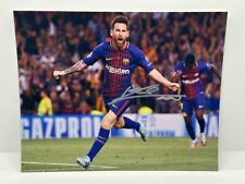 Lionel Messi Celebration Signed Autographed Photo Authentic 8x10 COA picture