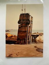 6x4 NY NYC TRANSIT BUS LIFTED OUT WATER PHOTOGRAPH EDGEWATER PIER COLLAPSE 1983 picture