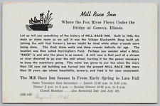 Vintage Postcard - Mill Race Inn - Geneva Illinois - IL picture