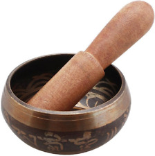 tibetan singing bowl with hand hammer buddhism yoga Meditation & body Relaxation picture