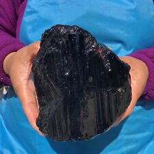 4.66LB TOP Natural Black Tourmaline Crystal Rough Mineral Healing Specimen 727 picture