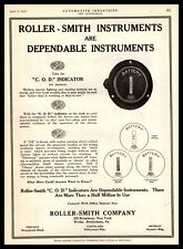 1919 Roller-Smith Co. Auto Instrument C.O.D. Indicator New York Vintage Print Ad picture