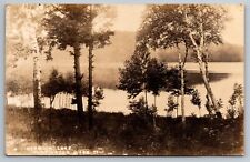 Norwich Lake. Huntington, Mass. Real Photo Postcard RPPC picture