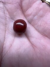 Antique Rare Chinese Oxblood Red Peking 13.3 X 11.8 mm Collectible Artisans picture