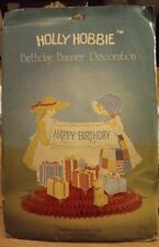 Holly Hobbie Birthday Banner Honeycomb Decoration Vintage picture