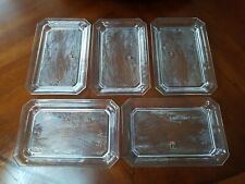 Vintage Kagami Crystal Japanese tray. Lot of five (5) Rare to find picture