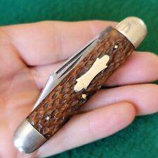 Old Vintage Antique Camillus Sword Brand Large Cigar Jack Folding Pocket Knife picture