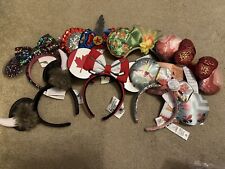Lot of 7 Disney Ears- Epcot, Minnie Mouse, Norway, Confetti, Canada picture