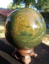 1.44 LB ( 80 mm) Natural Ocean Jasper Sphere Mineral Specimen Healing with STAND picture
