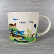 Starbucks Kentucky You Are Here Collection 12 oz Coffee Mug Cup 2017 Blue Green picture