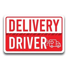 Magnet Me Up Red Delivery Driver Frequent Stops Magnet Decal, 5x8 inch, Delivery picture