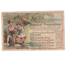 Botanical Preparations Trade Card Boonville Ny 1880’s picture