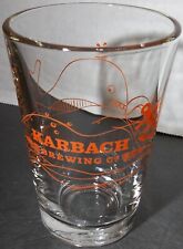 Libbey Karbach Brewing Company Beer Glass Whale & Anchor  Houston Texas Orange picture