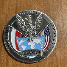 Defense Attache Office  Republic Of Poland DAO Challenge Coin picture