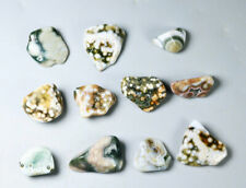 11pcs Amazing Ocean Jasper Crystal Agate Round Pendant Jasper Reiki Stone picture