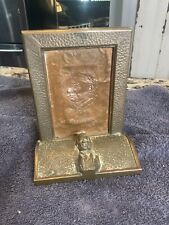 Antique Bronze Lincoln , Copper Roosevelt Statue Bookend Unusual picture