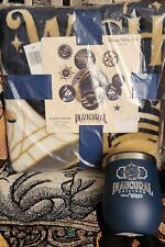 DCL Disney Cruise Line Wish Inaugural Sailing Fleece Throw Blanket and tumbler. picture