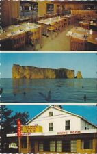 Postcard Biard's Restaurant Multi-View Perce, Quebec Canada picture