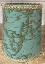 Vintage Mid-Century Modern Fiberglass Lamp Shade Turquoise Atomic 9” Clip-on picture