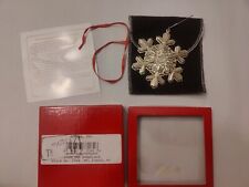 1994 Gorham Sterling Silver Snowflake Ornament #25th In Series picture