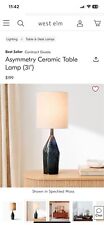 West Elm Speckled Moss Lamp 31” New In Box picture