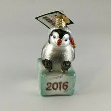 Merck Family's Old World Christmas 2016 Cheerful Penguin Chick NEW picture