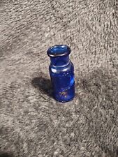 Vintage Bromo Seltzer Cobalt Blue Glass Medicine Bottle, 2.5'' Tall picture
