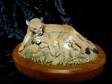 The Hamilton Collection American Wildlife Bronze Collection Cougar and Cub 1979 picture
