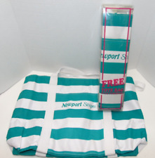 NEW Vintage Newport Stripes Tote Beach Gym Bag Cigarettes 1980s One Large Canvas picture