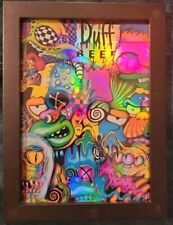 Origional Framed Visual Fiber Print With Holographic The Simpsons Theme picture