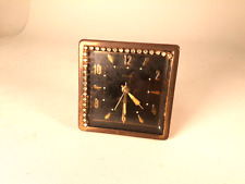 Vintage German Glamor Alarm Clock, Rhinestone Case,1950s, Running picture