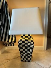Mackenzie Childs INSPIRED Courtly Check Lamp Handpainted  picture