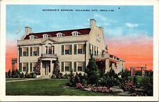 Historic Governors Mansion Oklahoma City Oklahoma WB Cancel WOB Postcard picture