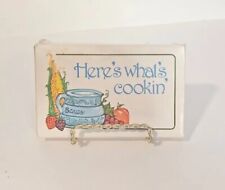 Vintage Here's What's Cookin Recipe Cards | 55 Cards + 20 Sleeves | MCM picture