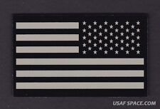 AUTHENTIC US MILITARY IR INFRARED Reverse Facing TAN-BLACK US FLAG PATCH ~ MINT picture